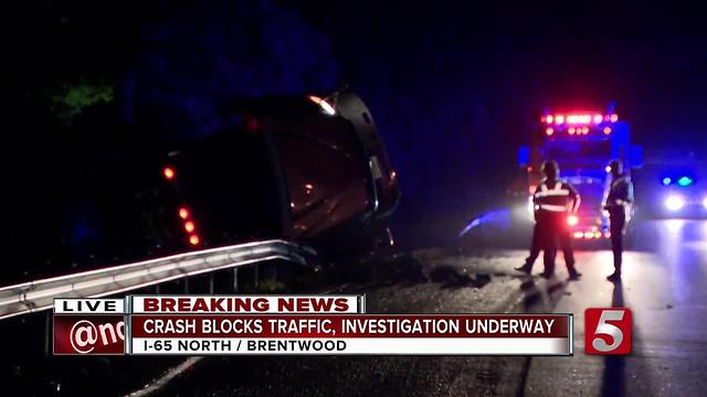 Semi Hauling Paper Products Wrecks On I-65