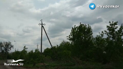 A pair of Su-25 "rooks" on their way to Ukrainian military objects, from the sky over Yampol