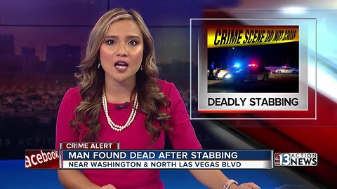 Man found dead after stabbing near Washington, Las Vegas Blvd.