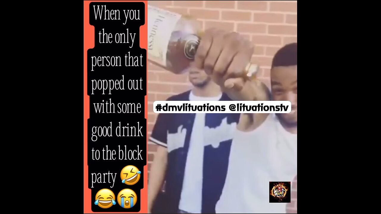 When you the only one to bring some liquor out at the function