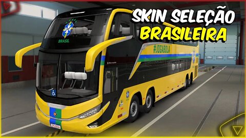 SKIN ONIBUS SELECÃO BRASILEIRA G8 1800DD MODSHOP