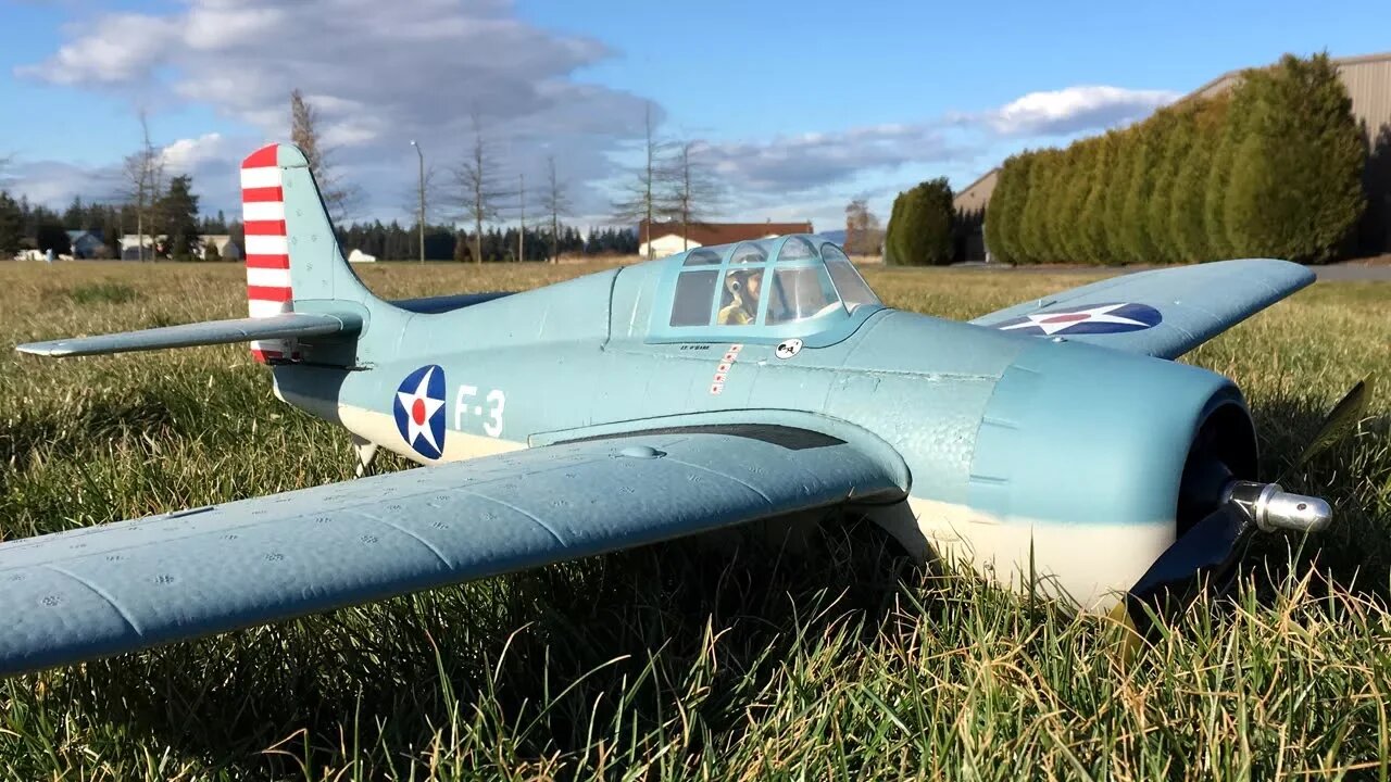 Parkzone F4F Wildcat WWII Warbird RC Plane Fun Flight