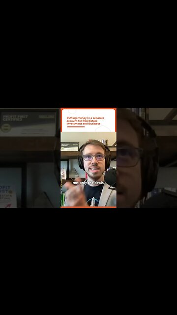 Putting Money in a Separate Account for Real Estate Investment and Business #shorts