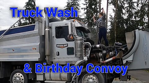 Birthday Party Convoy! Remi and I help make a 3 year olds birthday party memorable. Trucking.