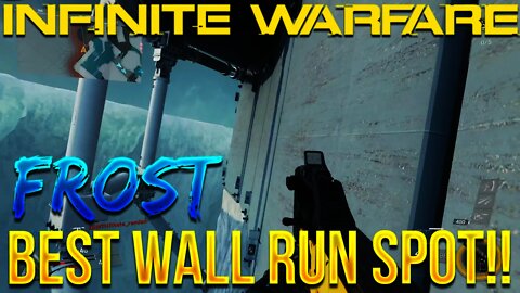 SECRET WALL RUNNING SPOT ON "FROST" in INFINITE WARFARE! - AMAZING CROSS MAP WALL RUN SPOT!