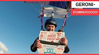 Hungry skydiver had Pizza delivered - 2000FT in the air