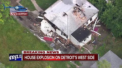 Explosion at home on Detroit's west side