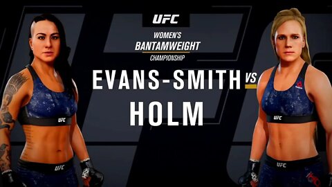 EA Sports UFC 3 Gameplay Holly Holm vs Ashlee Evans-Smith