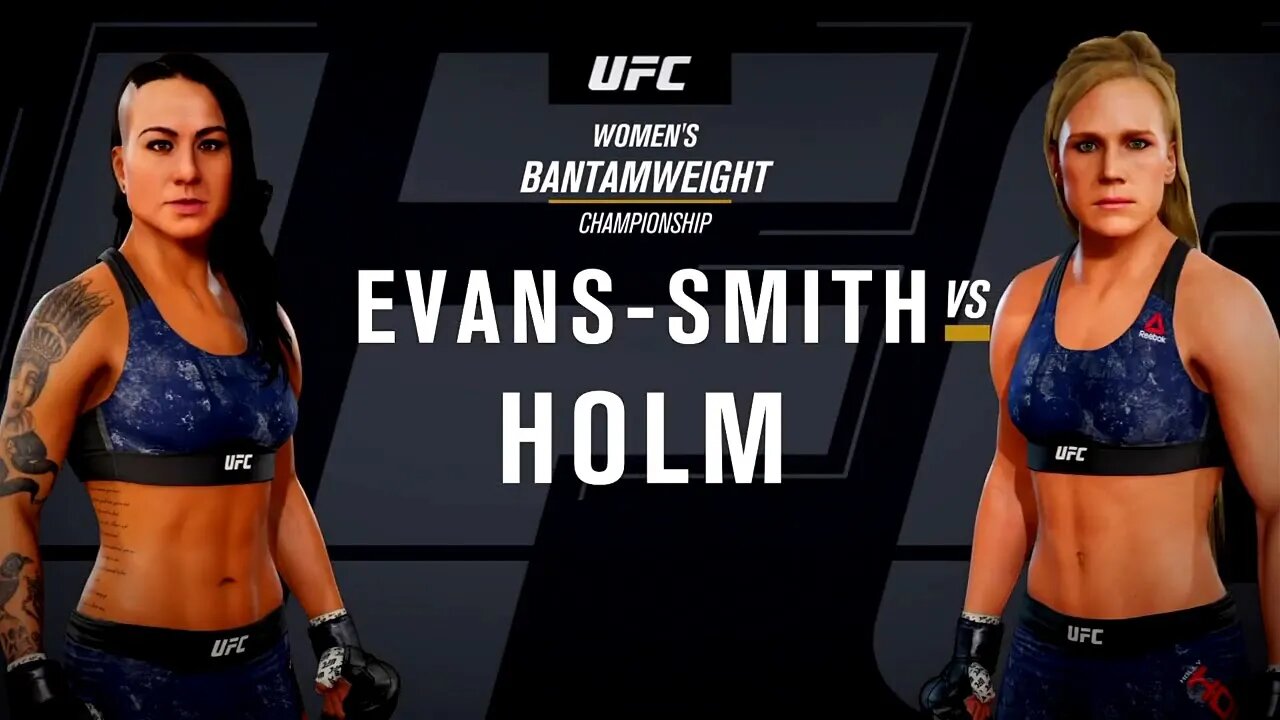 EA Sports UFC 3 Gameplay Holly Holm vs Ashlee Evans-Smith