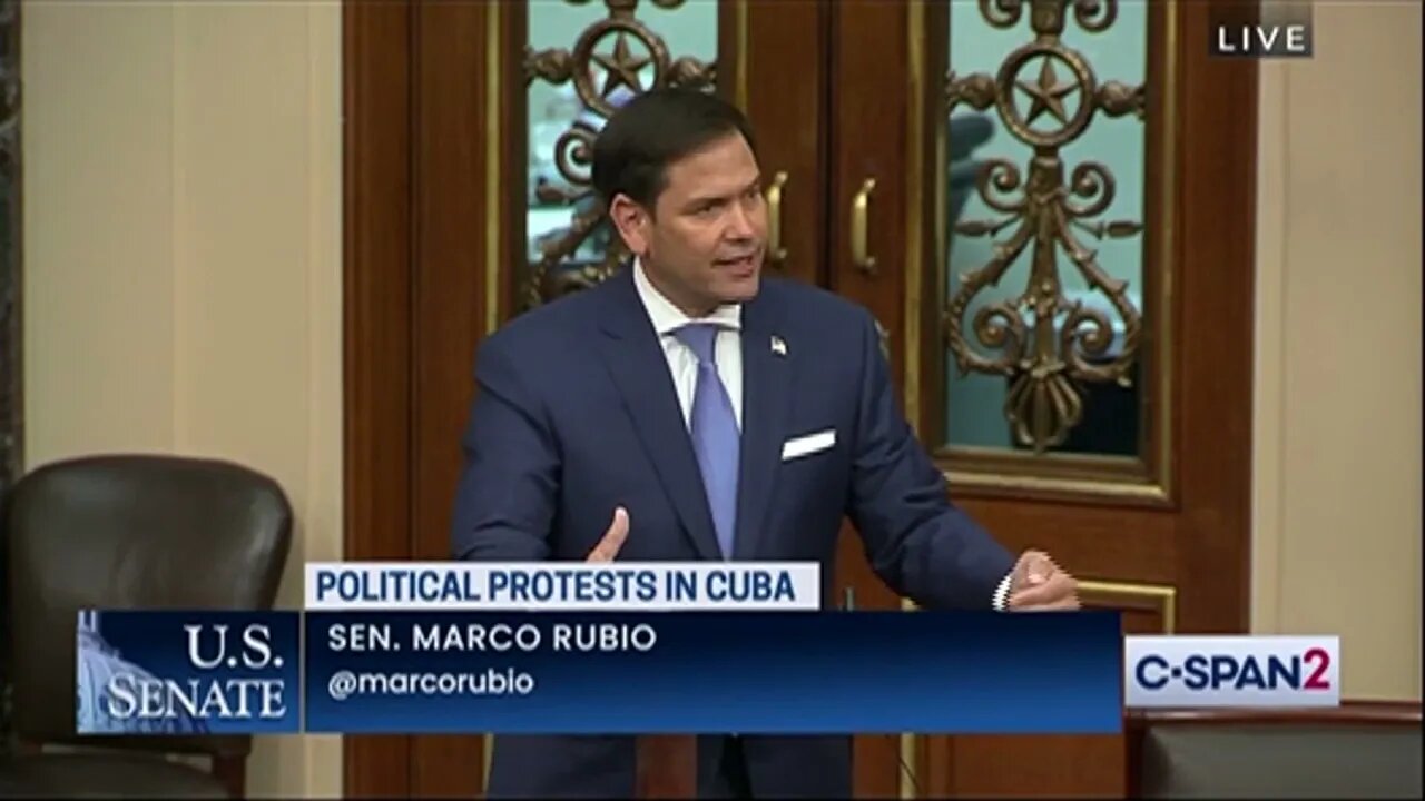 Senator Rubio Delivers Floor Speech Addressing the Political Protests in Cuba