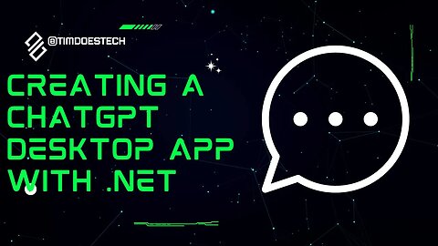 Creating a Desktop ChatGPT App with .NET