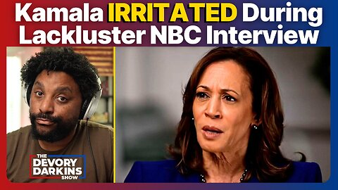 Kamala Gets IRRITATED During LACKLUSTER NBC Interview