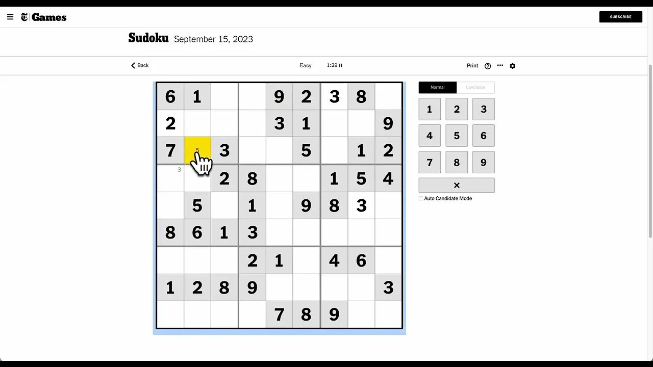 #sudoku 2023 09 15 easy - too many mistakes