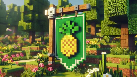 How To Make A Pineapple Banner In Minecraft