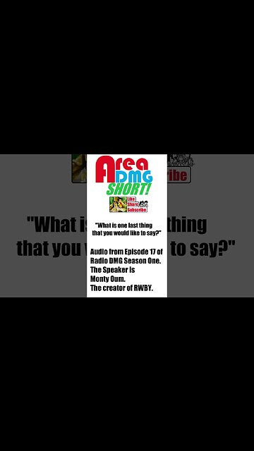 Monty Oum of RWBY on something important. #SHORTS