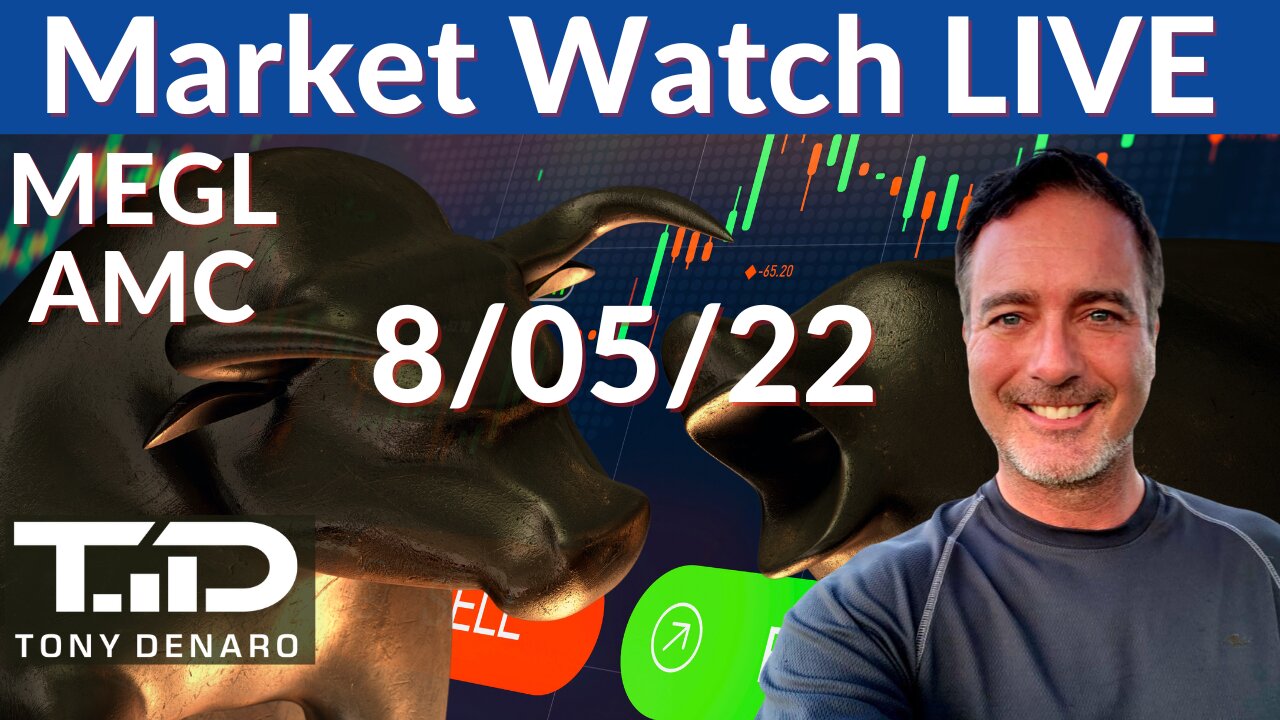 MEGL - Stock Market Watch LIVE - 8/5/222 - AMC MEGL