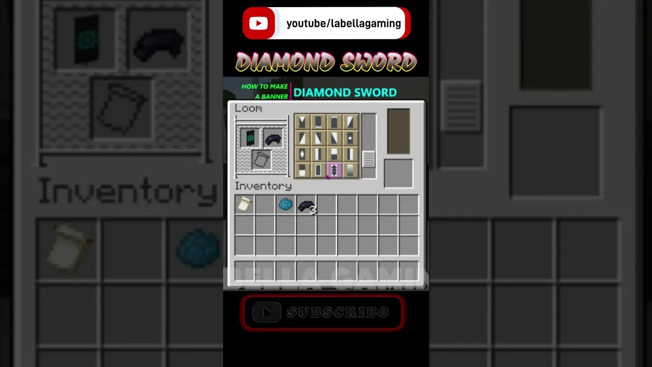 Diamond Sword Banner | Minecraft