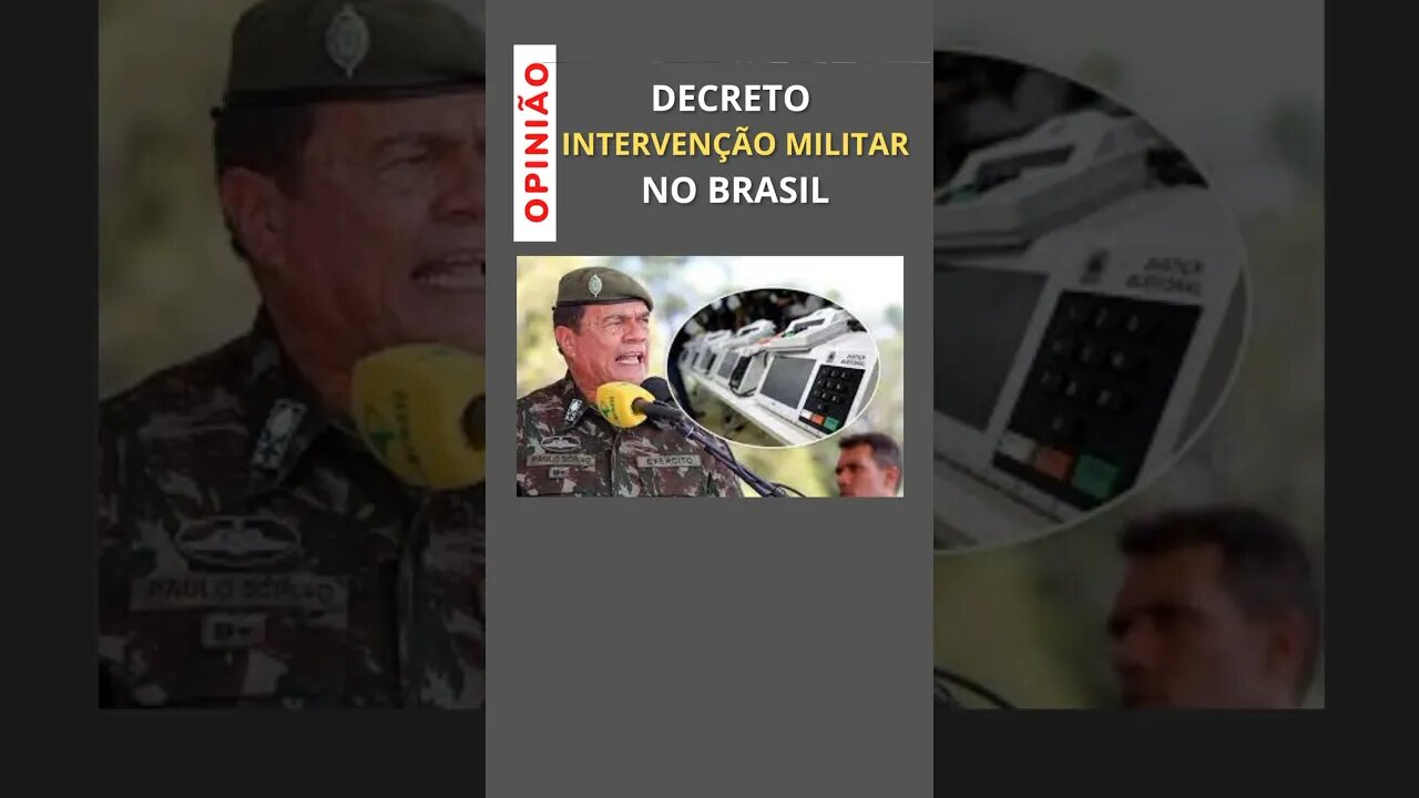 Decreto de intervenção militar no Brasil