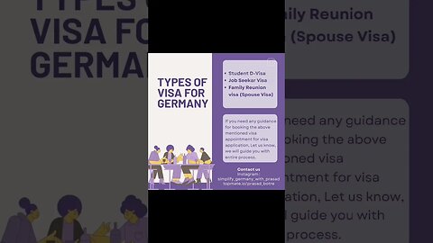 Types of Visa for Germany and Booking Visa Appointments for Germany!!! #shorts #youtubeshorts