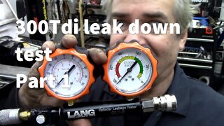 Spanish 110 300Tdi Initial compression test and testing tools