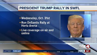 President Trump to hold rally in Southwest Florida on Halloween