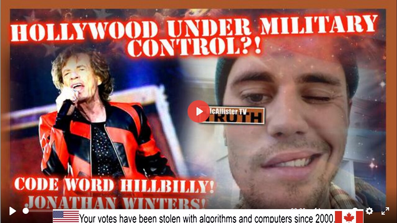 HOLLYWOOD UNDER PATRIOT CONTROL?! CODE WORD HILLBILLY! JONATHAN WINTERS!BEIBER & JAGGER SHOT WAKEUP?