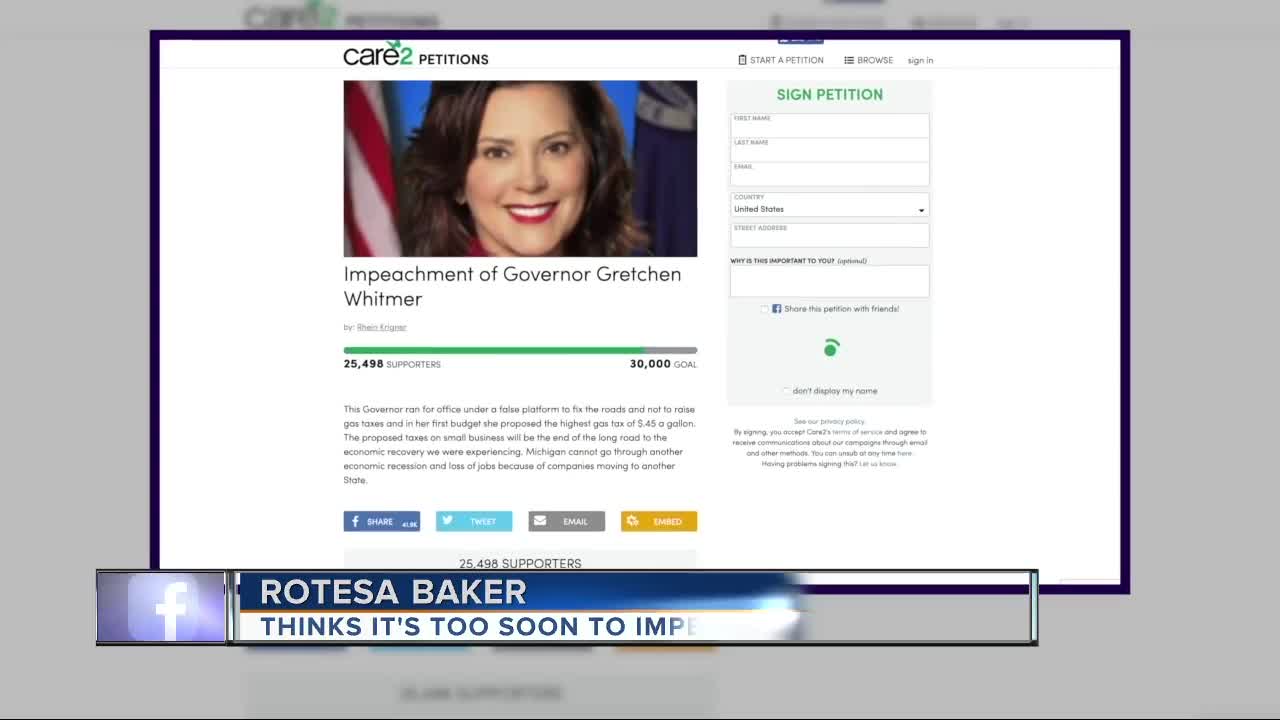 Petition to impeach Governor Gretchen Whitmer over proposal to raise gas tax has over 25,000 signatures