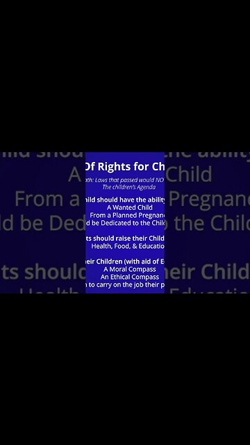 Children first…They are the future!