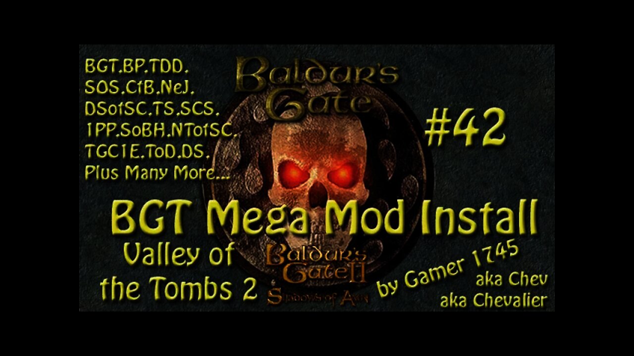 Let's Play Baldur's Gate Trilogy Mega Mod Part 42 - Valley of the Tombs 2