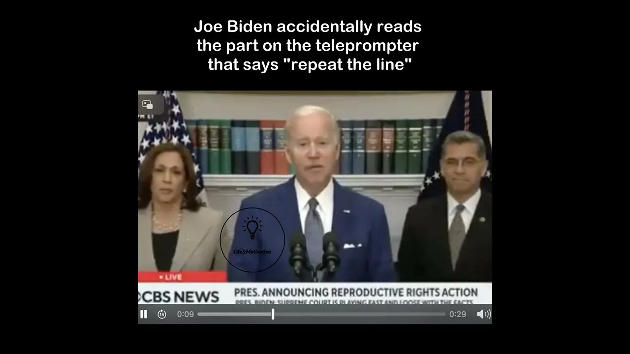 Joe Biden Accidentally Reads Part On Teleprompter That Says "Repeat The Line"