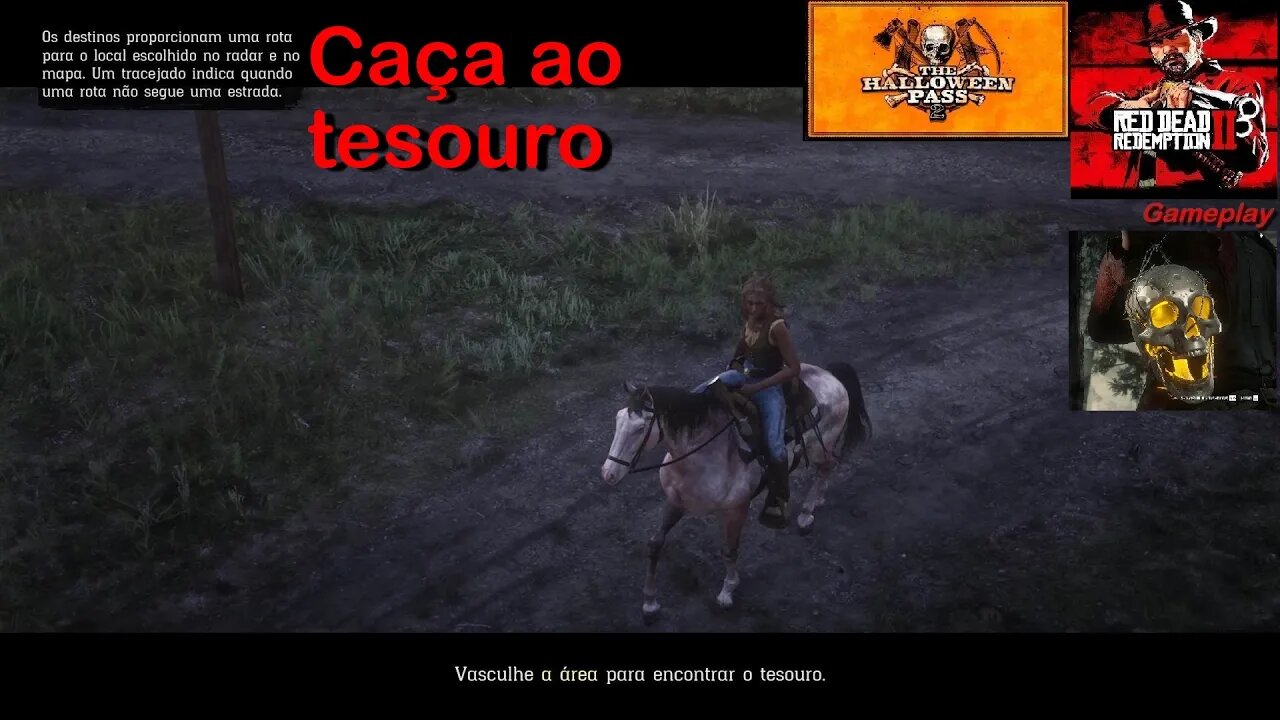 Red Dead Redemption 2 - Caça ao Tesouro - Halloween Pass