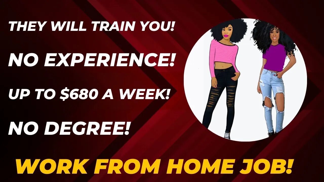 No Experience They Will Train You Work From Home Job Up To $680 A Week No Degree Remote Job 2023