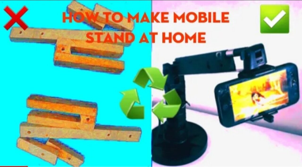 How to make mobile stand at home