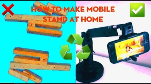 How to make mobile stand at home