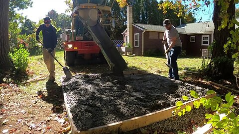 Start to Finish pouring a concrete slab at home for your shed. How To Guide