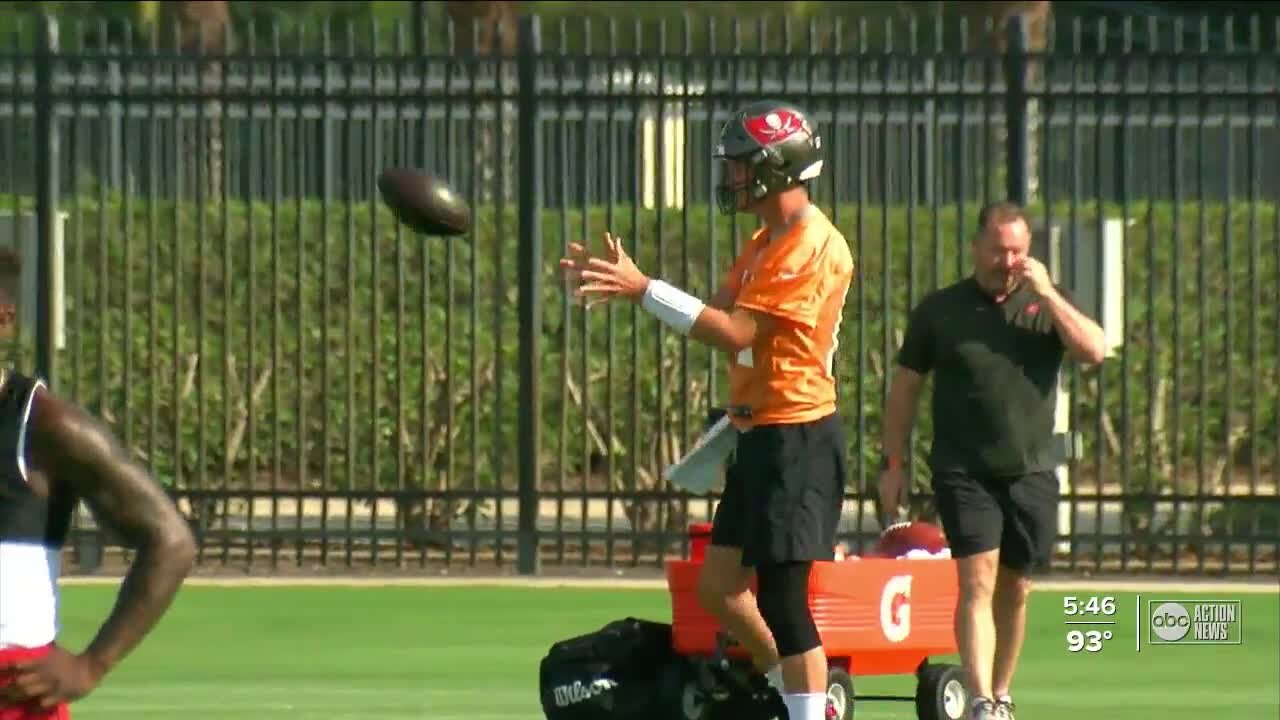 Bucs players return to the practice field for minicamp