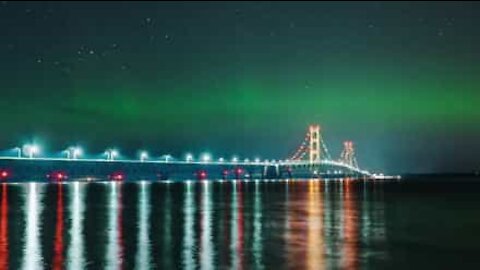 Magnifico time-lapse mostra aurora boreale in Michigan