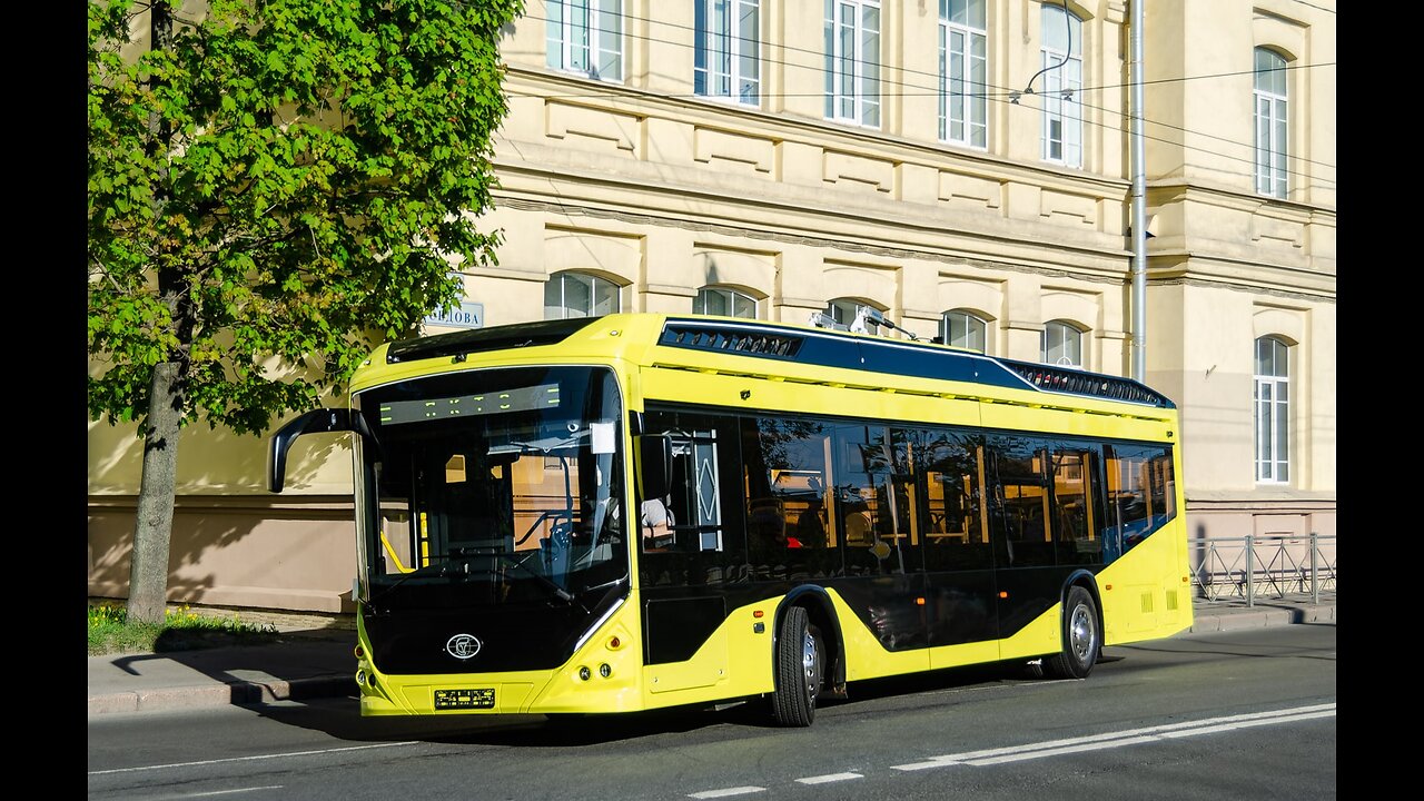 The first electric bus General arrived in Saint-Petersburg