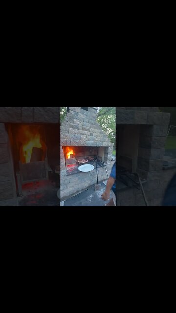 Cowboy ribeyes ￼on an Argentinian Grill #bbq #steaks #argentina #grilling #grassfed