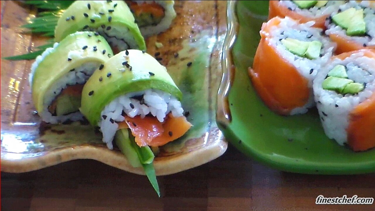 Assorted Sushi Rolls Sushi Recipe by Chef George Krumov