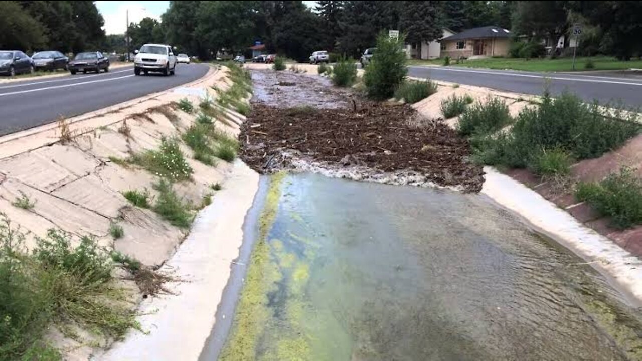 Flash flooding in camp creek