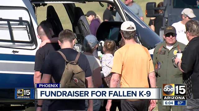 Fundraiser held in honor of fallen Phoenix police K-9