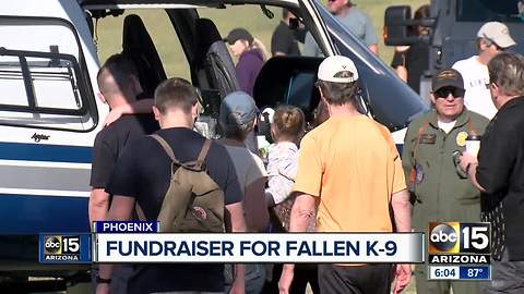 Fundraiser held in honor of fallen Phoenix police K-9