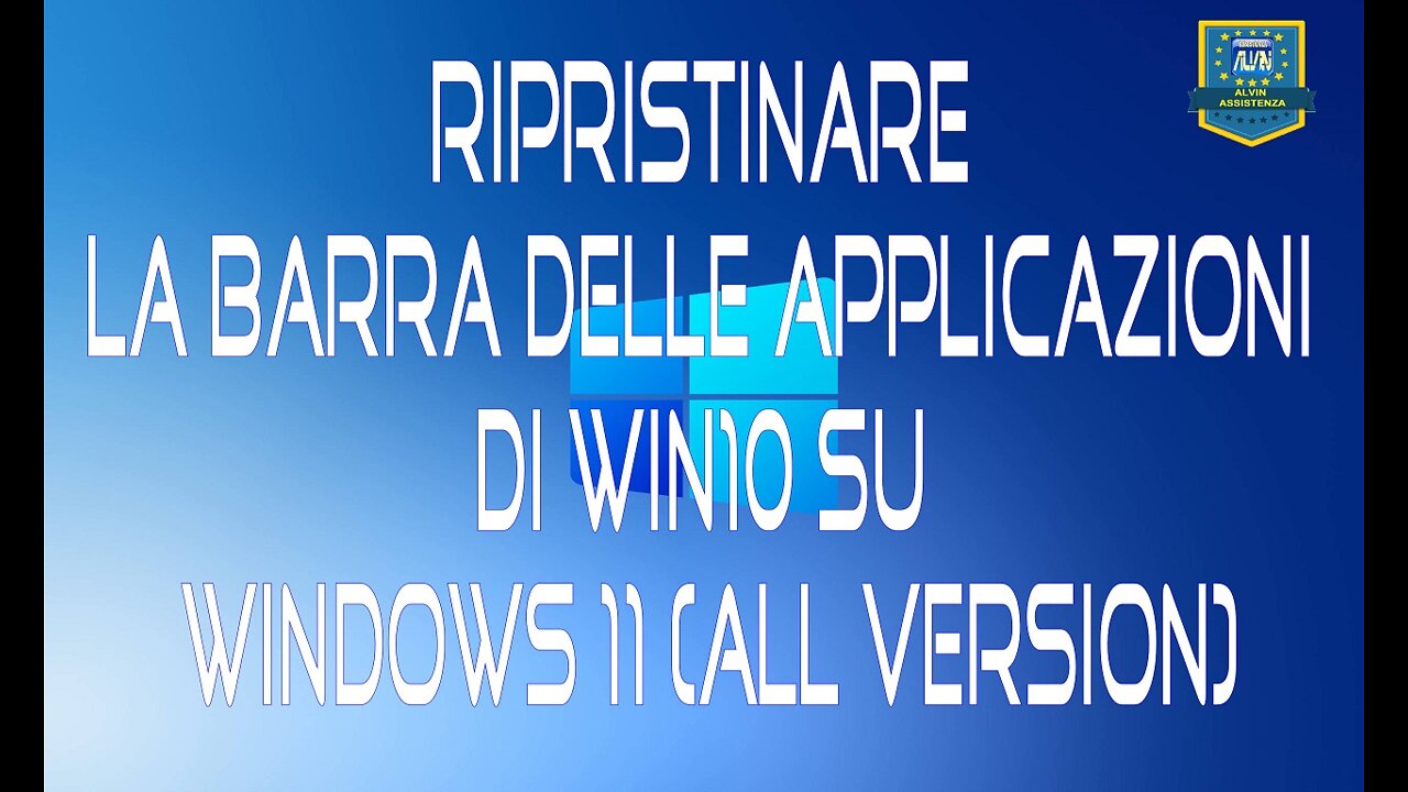 Ripristinare la barra delle applicazioni di Win10 su Windows 11 (All Version)