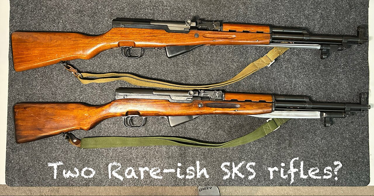 My two rare-ish SKS variant carbines. Letter series and later model type 56