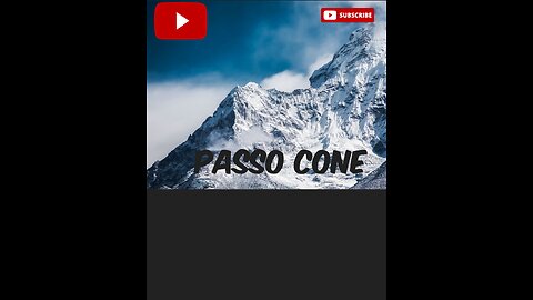 Passo cone view at zero point