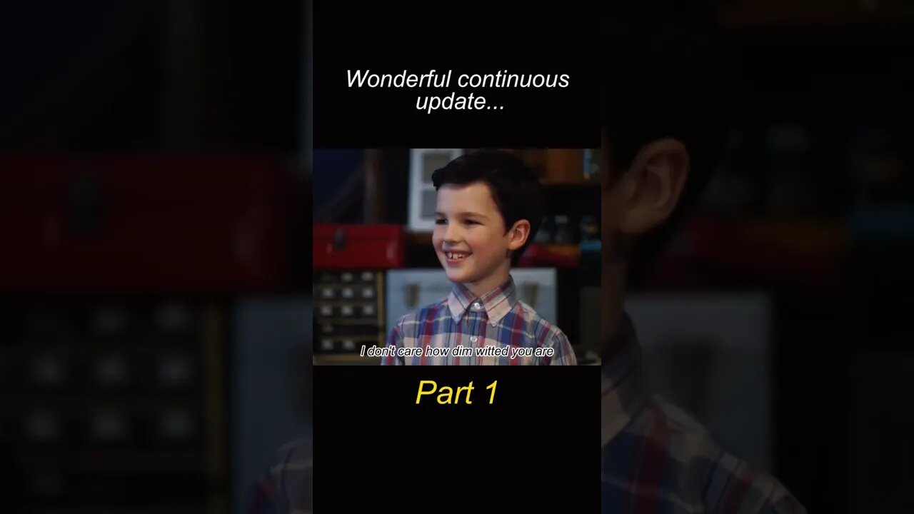 The young Sheldon