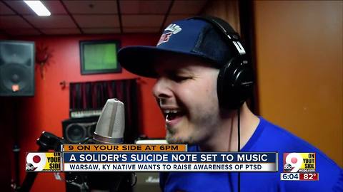 A soldier's suicide note set to music