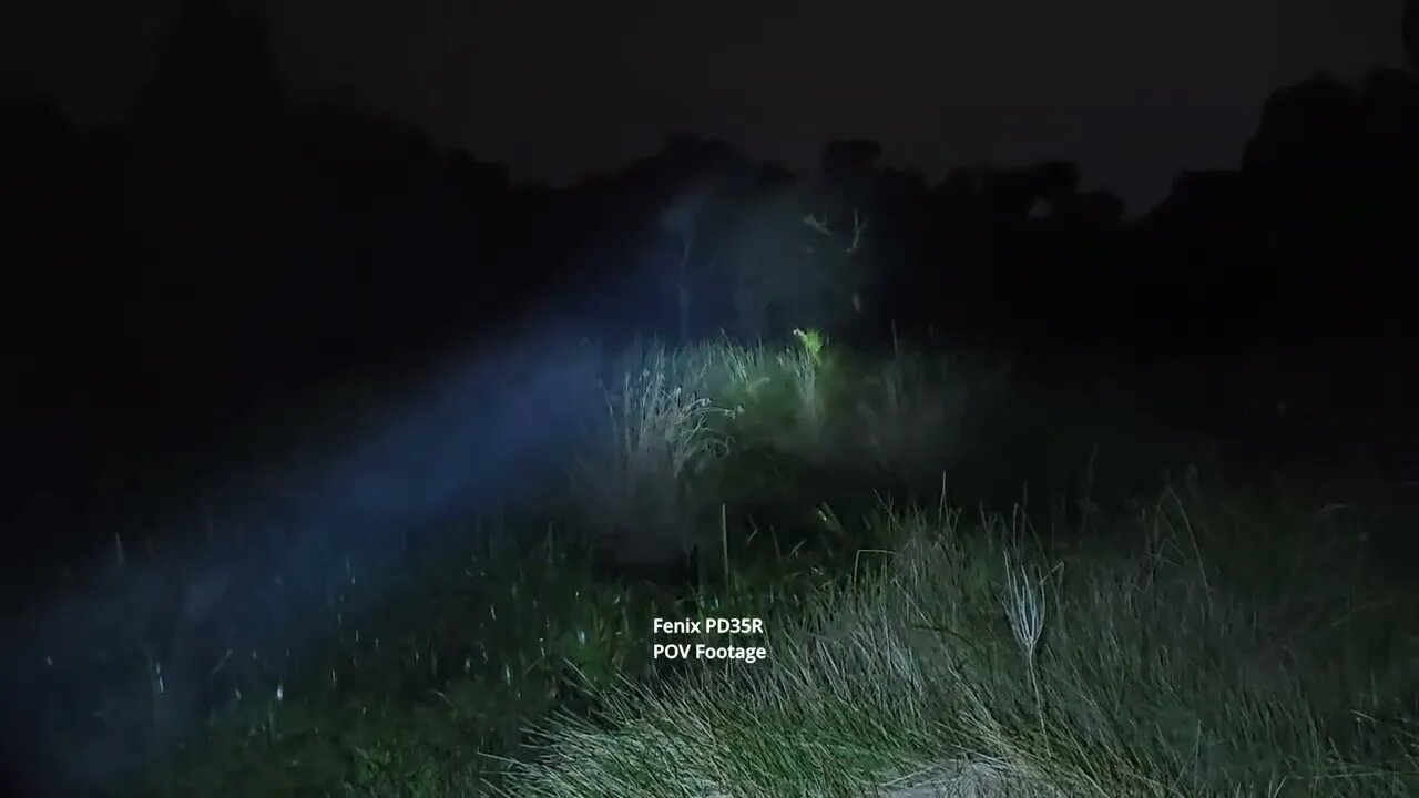 Fenix PD35R: 20m beamshot test in nature