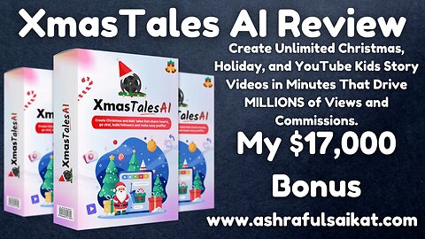 XmasTales AI Review - Create a YouTube Kids Story (By Yogesh Agarwal)